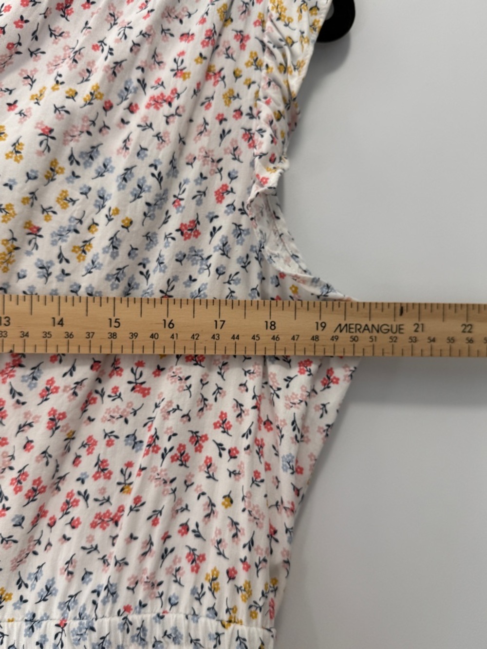 Floral Ruffled Cap Midi Sleeve Dress Large - Picture 10 of 15
